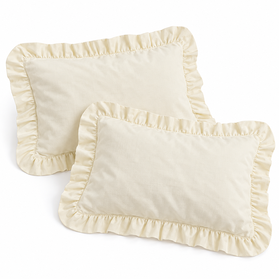 Cuscino Fırfırlı 2 Adet Bebek Yastık Kılıfı 35X45 cm - 2