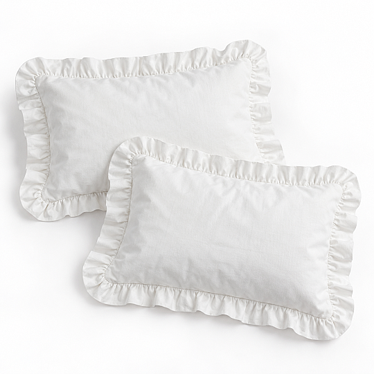 Cuscino Fırfırlı 2 Adet Bebek Yastık Kılıfı 35X45 cm - 3