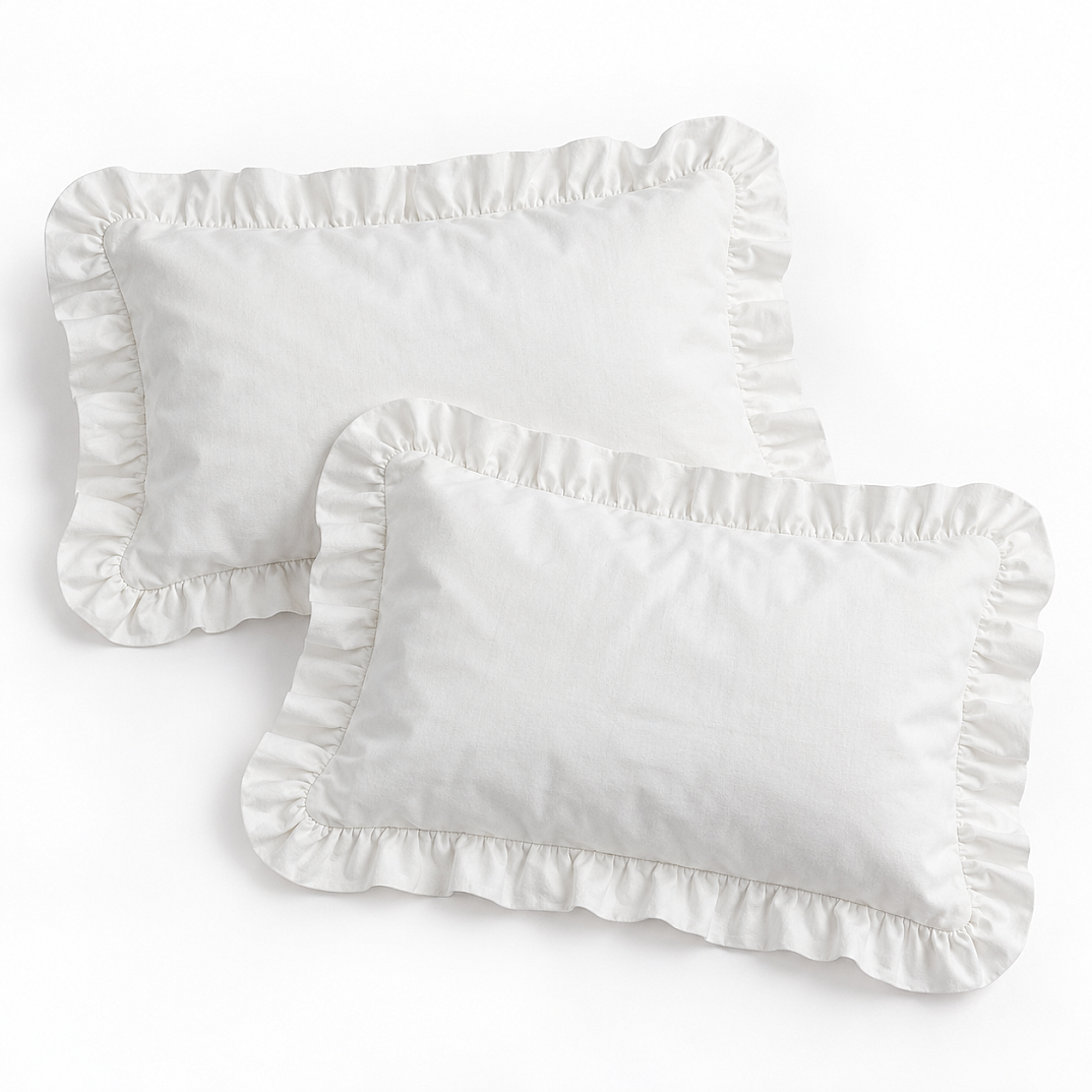 Cuscino Fırfırlı 2 Adet Bebek Yastık Kılıfı 35X45 cm - 3